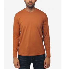 Men's Soft Stretch V-Neck Long Sleeve T-shirt PD09 $21.56 T-Shirts