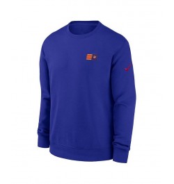 Men's Blue Barcelona Club Fleece Pullover Sweatshirt $31.50 Sweatshirt