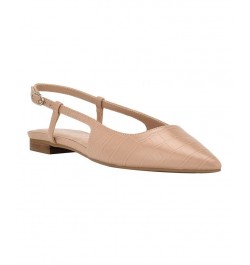 Women's Sangrie Pointy Toe Dress Flats Tan/Beige $50.49 Shoes