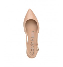 Women's Sangrie Pointy Toe Dress Flats Tan/Beige $50.49 Shoes