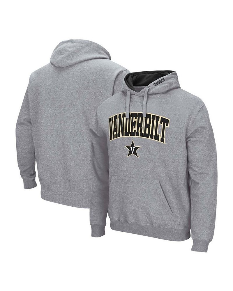 Men's Heather Gray Vanderbilt Commodores Arch and Logo Pullover Hoodie $23.21 Sweatshirt