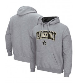 Men's Heather Gray Vanderbilt Commodores Arch and Logo Pullover Hoodie $23.21 Sweatshirt