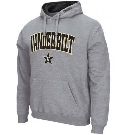 Men's Heather Gray Vanderbilt Commodores Arch and Logo Pullover Hoodie $23.21 Sweatshirt