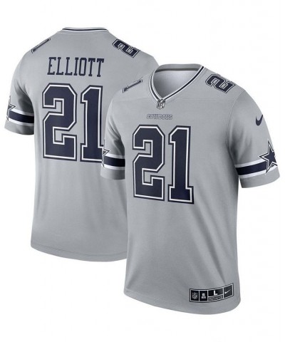 Men's Ezekiel Elliott Silver Dallas Cowboys Inverted Legend Jersey $41.80 Jersey