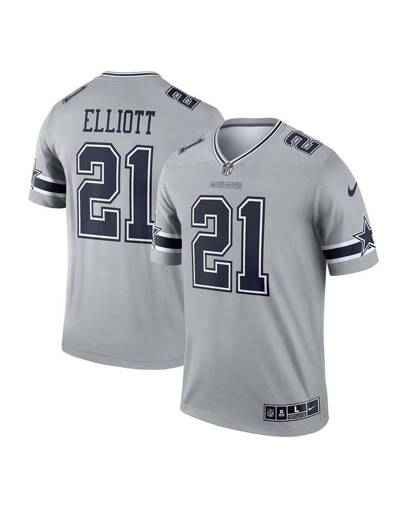 Men's Ezekiel Elliott Silver Dallas Cowboys Inverted Legend Jersey $41.80 Jersey