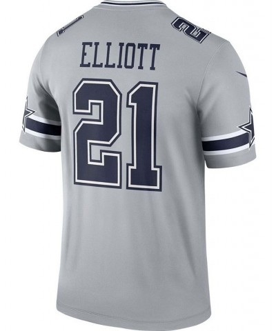 Men's Ezekiel Elliott Silver Dallas Cowboys Inverted Legend Jersey $41.80 Jersey