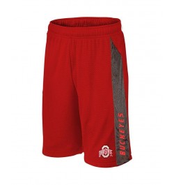 Men's Scarlet Ohio State Buckeyes Big and Tall Textured Inserts Mesh Shorts $29.99 Shorts