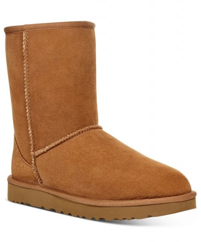 Women's Classic II Short Boots Brown $81.00 Shoes