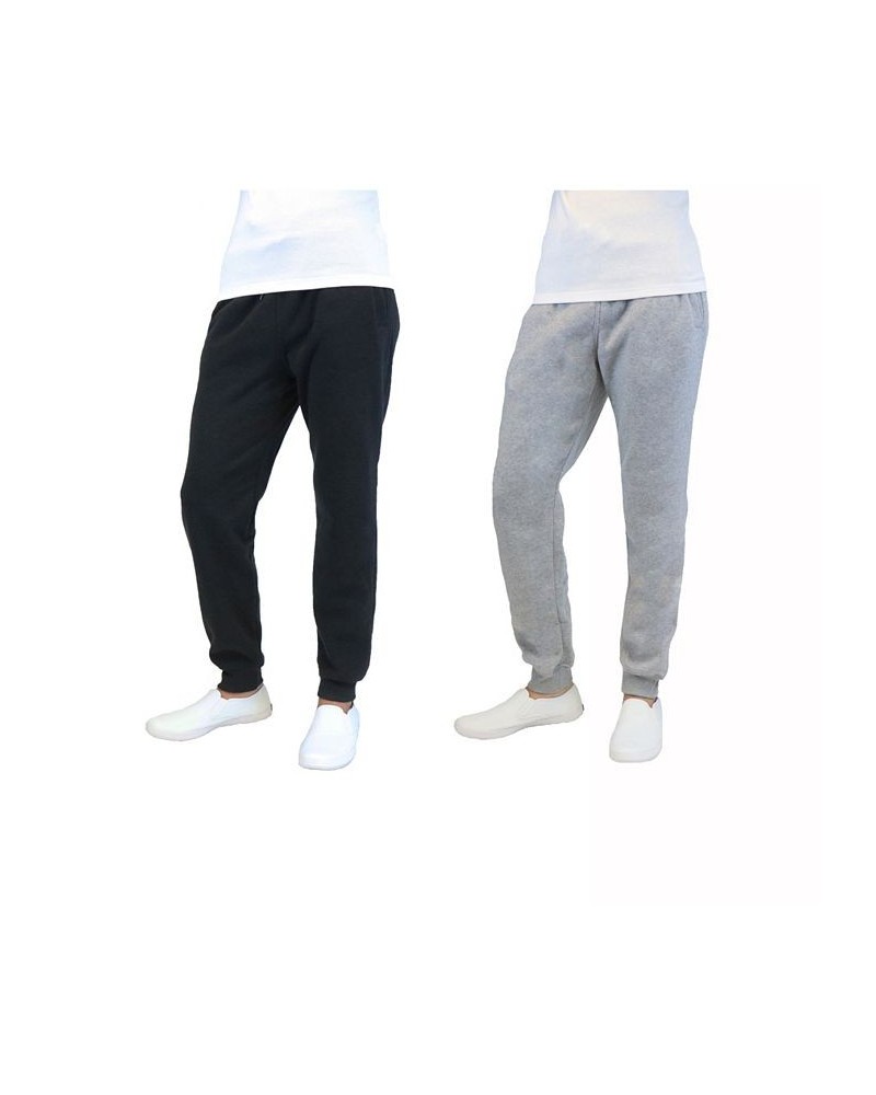 Men's 2-Packs Slim-Fit Fleece Jogger Sweatpants Black/Heather Gray $27.60 Pants