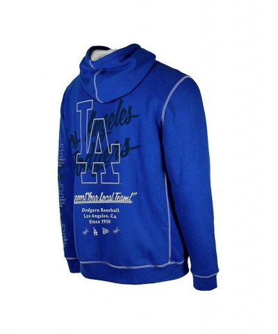 Men's Royal Los Angeles Dodgers Team Split Pullover Hoodie $36.30 Sweatshirt