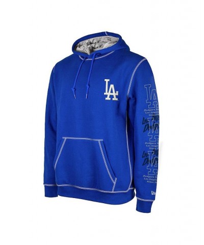 Men's Royal Los Angeles Dodgers Team Split Pullover Hoodie $36.30 Sweatshirt