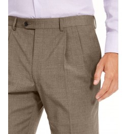 Men's Wool Blend Classic-Fit UltraFlex Stretch Double-Reverse Pleated Dress Pants PD05 $60.00 Pants