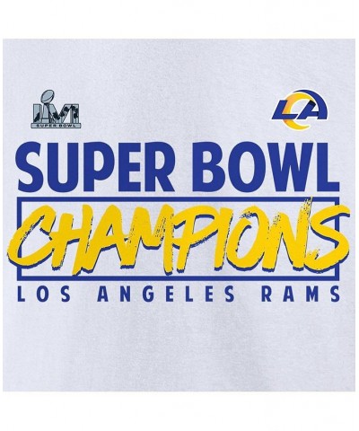 Men's Branded White Los Angeles Rams Super Bowl LVI Champions Stacked Roster T-shirt $17.48 T-Shirts