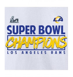 Men's Branded White Los Angeles Rams Super Bowl LVI Champions Stacked Roster T-shirt $17.48 T-Shirts