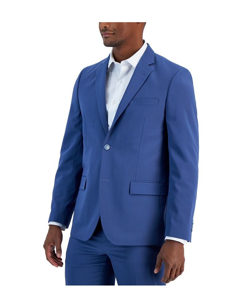 Men's Slim Fit Spandex Super-Stretch Suit Separates Jackets Blue $130.65 Suits