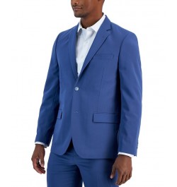 Men's Slim Fit Spandex Super-Stretch Suit Separates Jackets Blue $130.65 Suits