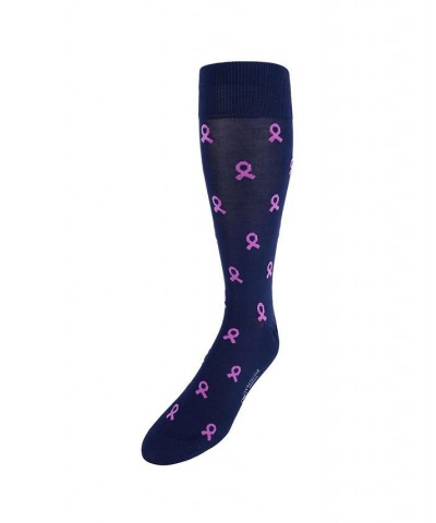 Breast Cancer Awareness Mid-Calf Mercerized Cotton Socks $21.60 Socks