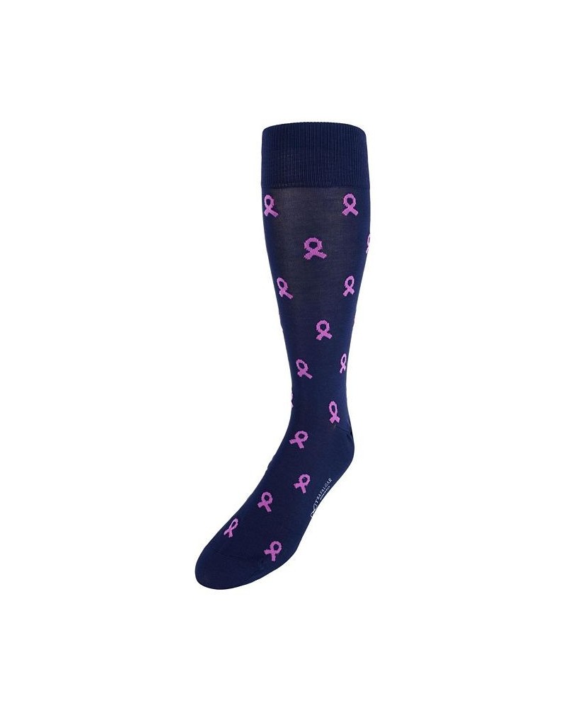 Breast Cancer Awareness Mid-Calf Mercerized Cotton Socks $21.60 Socks