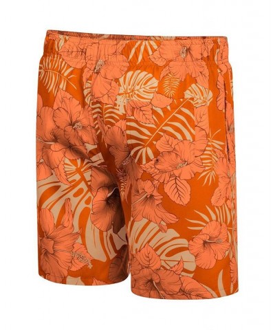 Men's Orange Miami Hurricanes The Dude Swim Shorts $37.09 Swimsuits