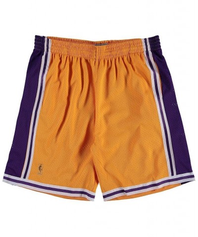 Men's Gold Los Angeles Lakers Big and Tall Hardwood Classics Swingman Shorts $30.66 Shorts