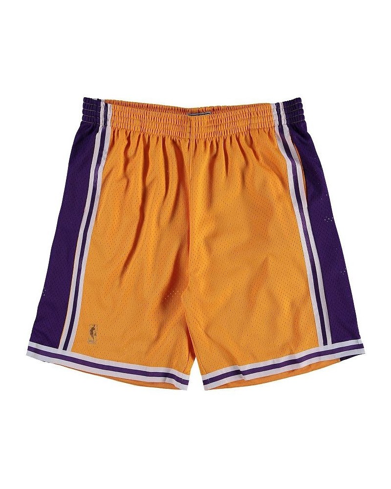 Men's Gold Los Angeles Lakers Big and Tall Hardwood Classics Swingman Shorts $30.66 Shorts