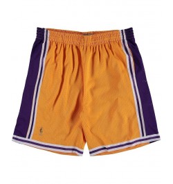 Men's Gold Los Angeles Lakers Big and Tall Hardwood Classics Swingman Shorts $30.66 Shorts