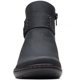 Women's Cora Rae Button Strap Ankle Booties Black $42.00 Shoes