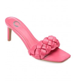 Women's Hattie Braided Sandals Pink $41.40 Shoes