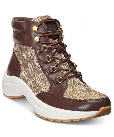 Women's Rylee Lace-Up High-Top Hiker Sneakers PD04 $48.97 Shoes