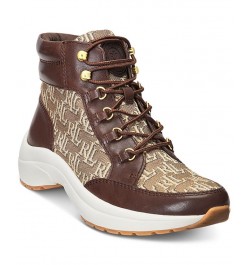 Women's Rylee Lace-Up High-Top Hiker Sneakers PD04 $48.97 Shoes