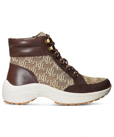 Women's Rylee Lace-Up High-Top Hiker Sneakers PD04 $48.97 Shoes