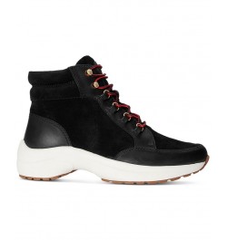 Women's Rylee Lace-Up High-Top Hiker Sneakers PD04 $48.97 Shoes