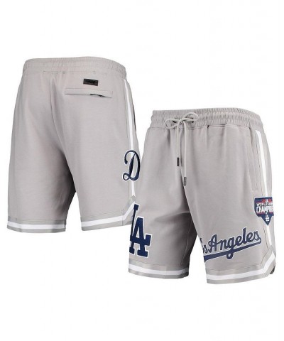 Men's Gray Los Angeles Dodgers 2020 World Series Champions Team Shorts $51.70 Shorts