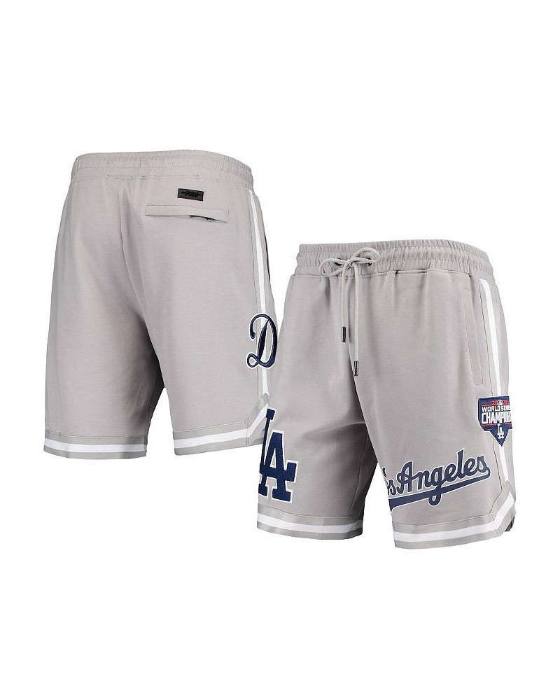 Men's Gray Los Angeles Dodgers 2020 World Series Champions Team Shorts $51.70 Shorts