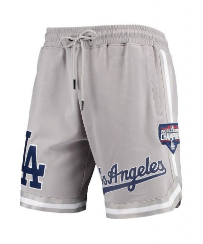 Men's Gray Los Angeles Dodgers 2020 World Series Champions Team Shorts $51.70 Shorts