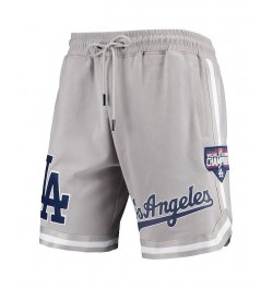 Men's Gray Los Angeles Dodgers 2020 World Series Champions Team Shorts $51.70 Shorts