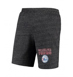 Men's Gray, Heathered Charcoal Philadelphia 76ers Pitch T-shirt and Shorts Set $26.00 Pajama