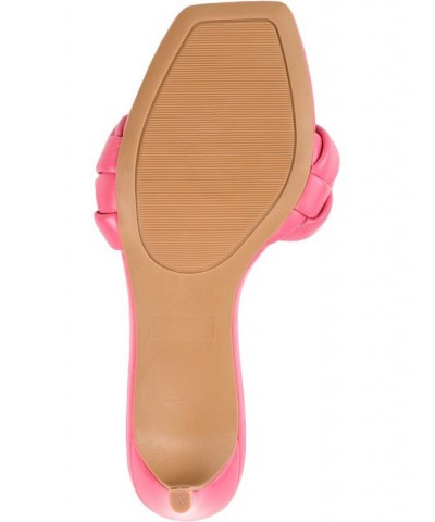 Women's Hattie Braided Sandals Pink $41.40 Shoes