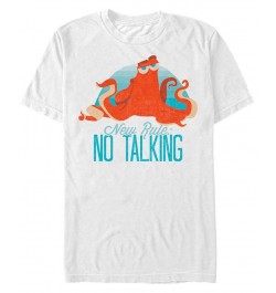 Disney Men's Finding Dory Hank No Talking, Short Sleeve T-Shirt White $14.35 T-Shirts