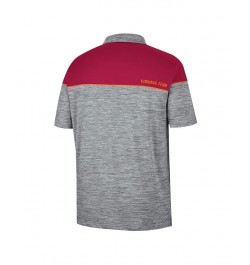 Men's Heathered Gray, Maroon Virginia Tech Hokies Birdie Polo Shirt $28.04 Polo Shirts