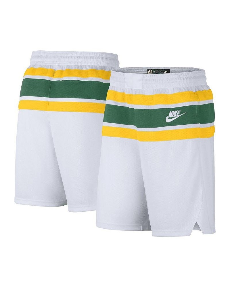 Men's White, Kelly Green Houston Rockets 2022/23 Classic Edition Swingman Performance Shorts $36.19 Shorts