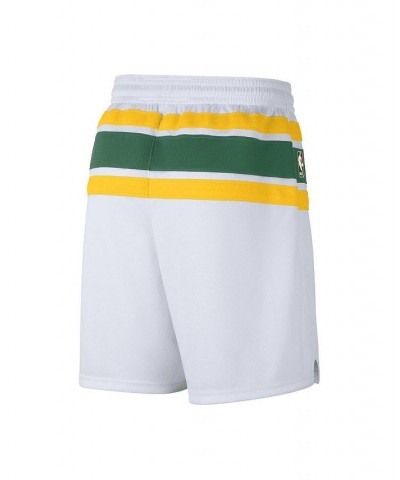 Men's White, Kelly Green Houston Rockets 2022/23 Classic Edition Swingman Performance Shorts $36.19 Shorts