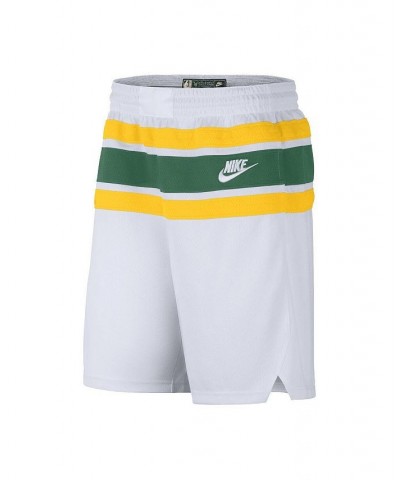 Men's White, Kelly Green Houston Rockets 2022/23 Classic Edition Swingman Performance Shorts $36.19 Shorts