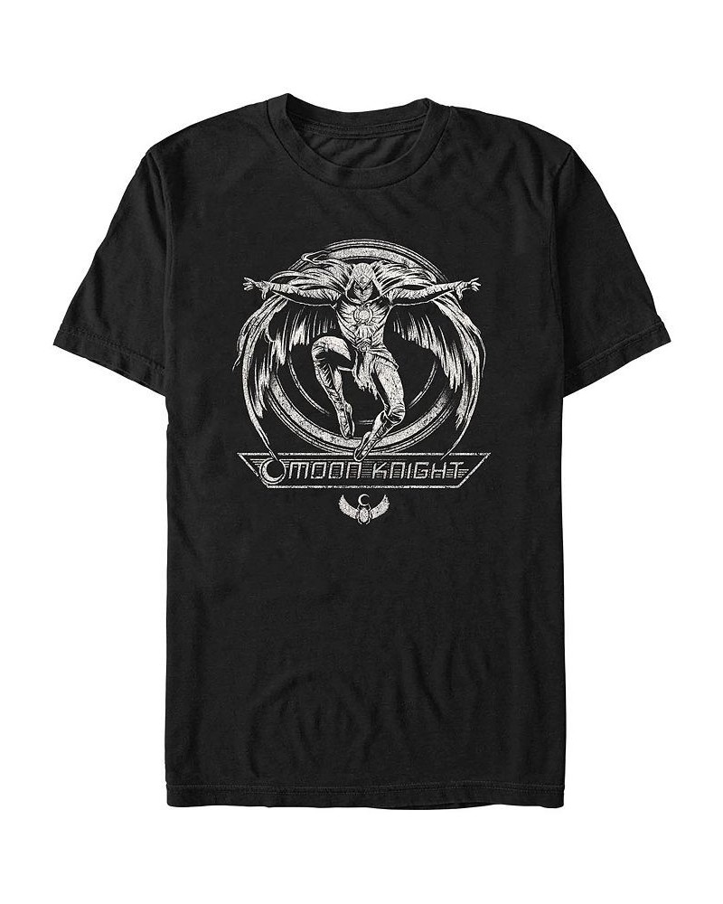 Men's Moon Knight Moon Man Short Sleeve T-shirt Black $20.64 T-Shirts