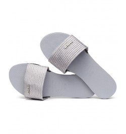 Women's You Malta Metallic Sandals Gray $24.90 Shoes