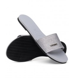 Women's You Malta Metallic Sandals Gray $24.90 Shoes