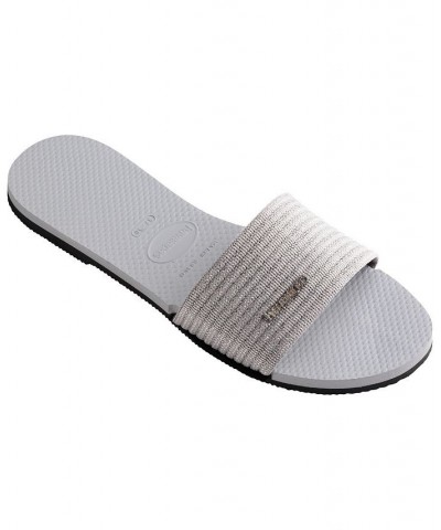 Women's You Malta Metallic Sandals Gray $24.90 Shoes