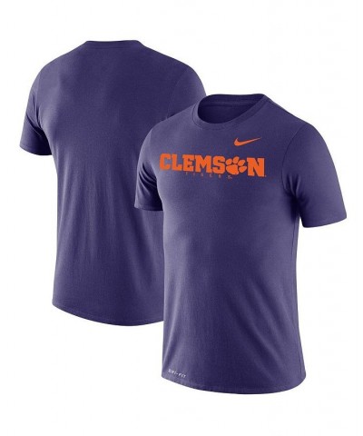 Men's Purple Clemson Tigers Big and Tall Logo Legend Performance T-shirt $28.49 T-Shirts