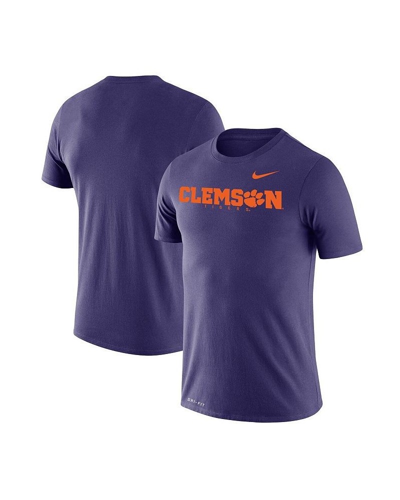 Men's Purple Clemson Tigers Big and Tall Logo Legend Performance T-shirt $28.49 T-Shirts