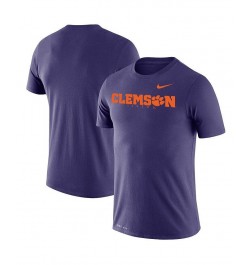 Men's Purple Clemson Tigers Big and Tall Logo Legend Performance T-shirt $28.49 T-Shirts